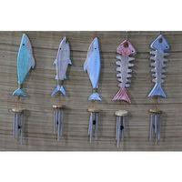 Ahşap Balıklı Metal Çan