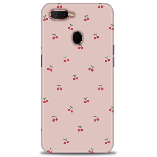 Oppo A5S Kılıf HD Baskılı Kılıf - Kirazlar + Tam Ekran Koruyucu