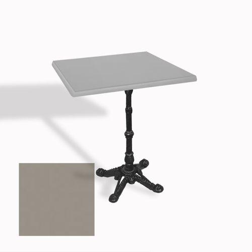 Dockers Çipa 1002 Döküm Ayak Kare Masa 70X70 cm - (Werzalit, Wermodin ve Allzalit Tabla) - Koyu Gri