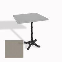 Dockers Çipa 1002 Döküm Ayak Kare Masa 70X70 cm - (Werzalit, Wermodin ve Allzalit Tabla) - Koyu Gri