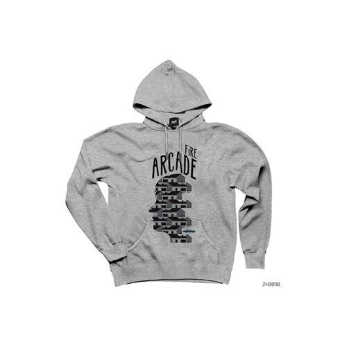 Arcade Fire Music Prize Gri Kapşonlu Sweatshirt Hoodie