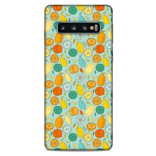 Frutix Turunç 02 Samsung Galaxy S10 Kılıf Desenli Silikon