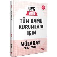 2025 Data Tüm Kamu Kurumları GYS Mülakat Soru Cevap Data Yayınları