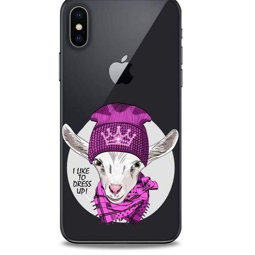 Zoologix (100) Apple Iphone X Şeffaf Kılıf Silikon Desenli