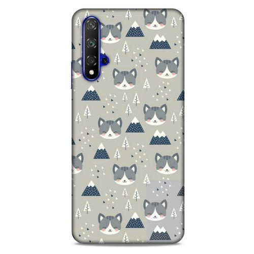 Lopard Huawei P Smart S 2020 Uyumlu Kılıf Kediler (25) Antişok Kapak Kış