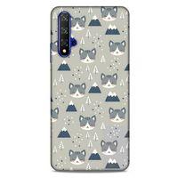 Lopard Huawei P Smart S 2020 Uyumlu Kılıf Kediler (25) Antişok Kapak Kış