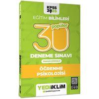 2025 KPSS Eğitim Bilimleri Öğrenme Psikolojisi Popüler Tamamı Çözümlü 30 Deneme Sınavı Yediiklim Yayınları