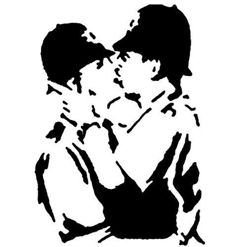 Banksy Öpüşme Coppers Stallus - 5147031