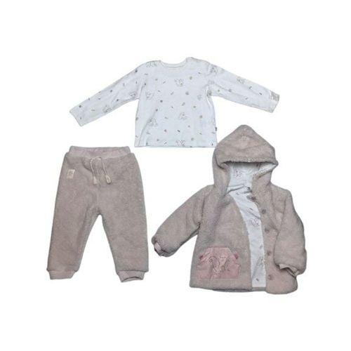 Bibaby Bibaby Pretty Moments 3'Lü Bebe Takım 73339 Ecru Pink