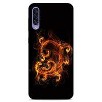 Lopard Samsung Galaxy A50s Uyumlu Kılıf FireX (25) Antişok Kapak Ateş Kırmızı