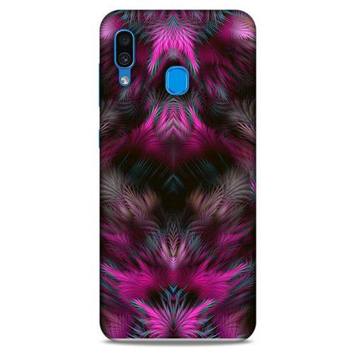 Samsung Galaxy A30 Kılıf Desenli Özel Seri Tüyler (40) Fit Silikon Kılıf