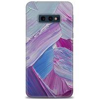 Samsung Galaxy S10E Kılıf HD Baskılı Kılıf - Purple + Tam Ekran Koruyucu