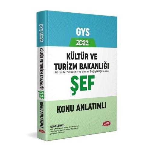 2023 GYS Kültür ve Turizm Bakanlığı Şef Konu Anlatımlı Data Yayınları