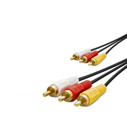 3 RCA Kablo Gold 3M Siyah HDX1051