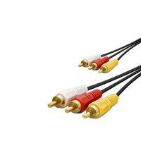 3 RCA Kablo Gold 3M Siyah HDX1051