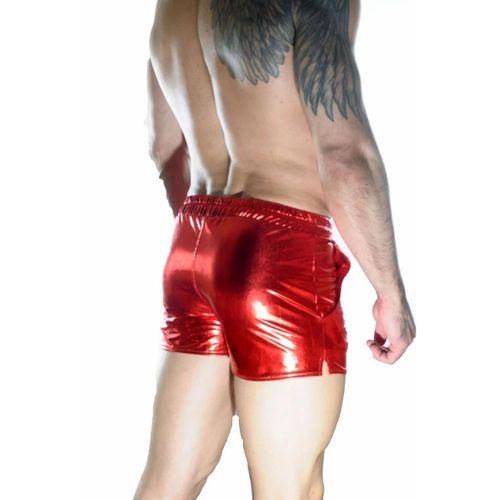Erkek Kırmızı Lame Short