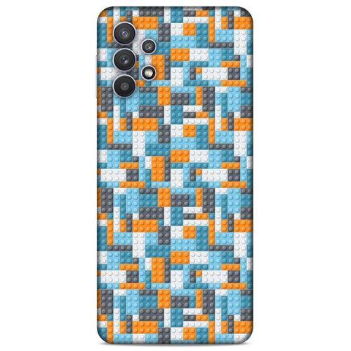 Lopard Samsung Galaxy A32 Uyumlu Kılıf BloX (43) Thin Fit Kılıf Turuncu Beyaz
