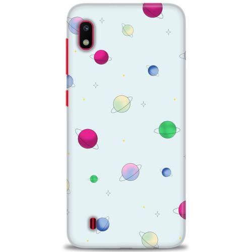 Samsung Galaxy A10 Kılıf HD Baskılı Kılıf - Gezegenler Çizim + Tam Ekran Koruyucu