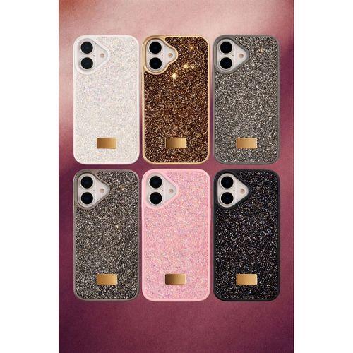 İphone 17 İle Uyumlu İnce Parlak Taşlı Premium Sw Telefon Kılıfı
