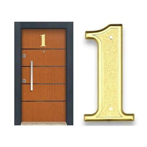 Kapı Numarası Vidalı Gold 1 Numara 12,5X4,5Cm