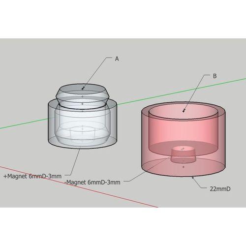 6mm Vuruş Mıknatıs Yay (Bu ürün Sadece Plastik parçadır - Almadan Önce Soru Sorabilirsiniz)