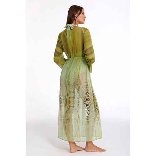 Argento 2106-3025 Kadın Önü Açık Uzun Kaftan