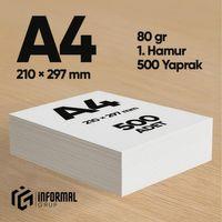 İnformal Fotokopi Kağıdı Premium Kalite A4 70 gr 500 Yaprak 1 Hamur