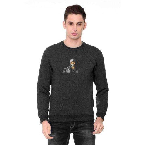 Scorpions Baskılı Füme Antrasit Erkek Sweatshirt