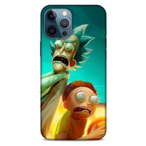 Apple iPhone 12 Pro Max Uyumlu Kılıf Rick And Morty (24) Darbe Emici Kılıf Frank Palicky