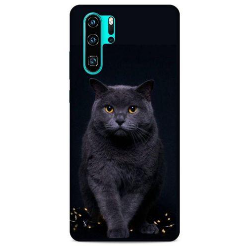 Lopard Huawei P30 Pro Uyumlu Kılıf Kediler (47) Crystal Flex Kılıf Scottish Fold