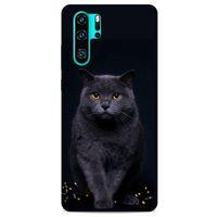 Lopard Huawei P30 Pro Uyumlu Kılıf Kediler (47) Crystal Flex Kılıf Scottish Fold