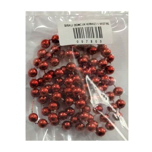 Sıralı Boncuk Kırmızı 1 Metre - 3 paket