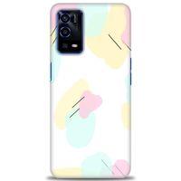 Oppo A55 Kılıf HD Baskılı Kılıf - Renkler Çubuklar + Tam Ekran Koruyucu