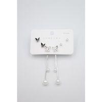 Çoklu Set Küpe - Gümüş