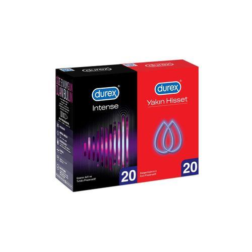 Intense 20’li + Durex Yakın Hisset 20’li Prezervatif Avantaj Paketi