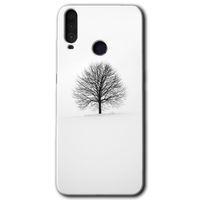 MRCİLETİSİM General Mobile GM 10 Kılıf HD Desen Baskılı Arka Kapak + Temperli Cam - Alone Tree