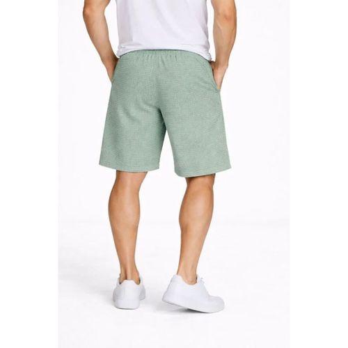 Erkek Pötikareli Şort – Beli Lastikli Bağcıklı, Cepli, Rahat Kesim Günlük Yazlık Şort - Mint Yeşili