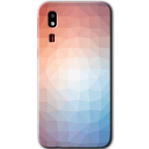 Potkal Hediye Fabrikası Samsung Galaxy A2 Core Kılıf HD Desen Baskılı Arka Kapak - Polygon Graident 3