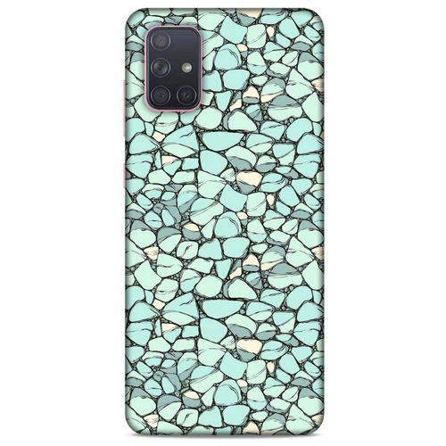 Samsung Galaxy A71 Kılıf Baskılı Özel Seri Taşlı (21) Koruyucu Kapak