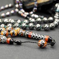 Oltu Taşı Maskot Çift Çeşmi Bülbül İşlemeli Tespih