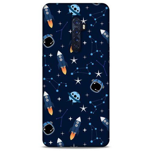 Oppo Reno 2 Uyumlu Kılıf Mavi Delisi (22) Tam Koruma Kılıfı Astronot
