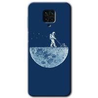 BeRa Aksesuar Xiaomi Redmi Note 9s Kılıf Baskılı Kapak - Uzay İşçisi +Tam Kaplayan Mat Seramik