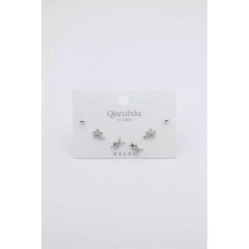 Çoklu Set Küpe - Gümüş