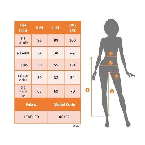 Kadın Yüksek Bel Lastikli Cepli Deri Pantolon