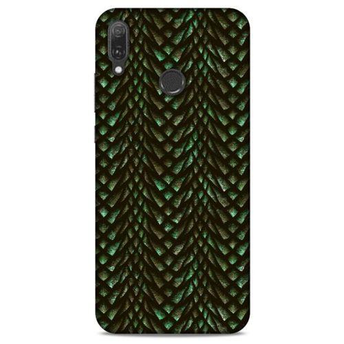 Huawei Y9 2019 Kılıf Dragons (3) Kapak Ejderha Cilt Yeşil