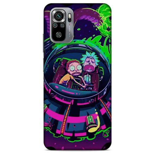 Xiaomi Redmi Note 10 Uyumlu Kılıf Rick And Morty (30) Silicone Case Doofus Rick