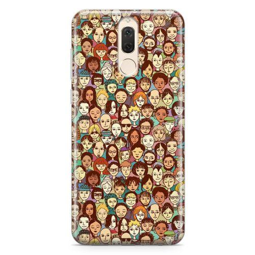 Huawei Nova 2i Kılıf Binbir Surat Arka Kapak Koruma Desenli Full Koruyucu