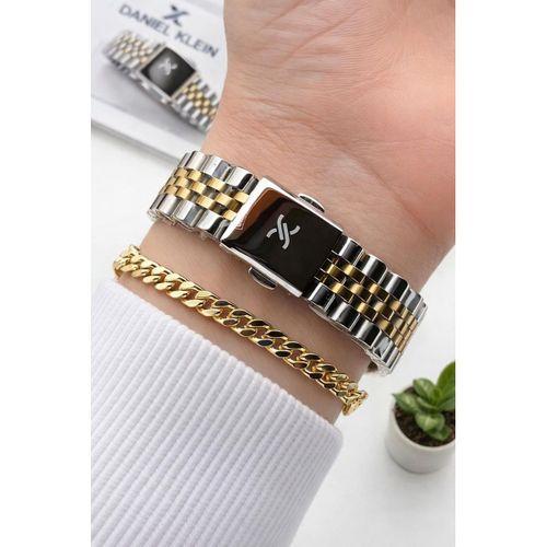 Daniel Klein 2 Yıl Garantili Çelik Kordon 30 Mt Suya Dayanıklı Kadın Kol Saati+Bileklik DKK.10991-3