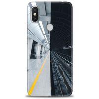 Xiaomi Redmi Note 6 Pro Kılıf HD Baskılı Kılıf - Metro Station + Tam Ekran Koruyucu