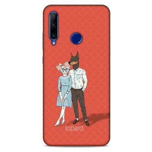Huawei Honor 20 Lite Kılıf FunnyMaX (15) Antişok Kılıf Kırmızı Kedi Köpek